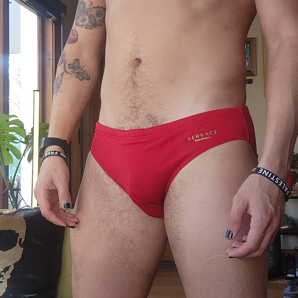 Versace Swim Briefs (Cheaper On Depop)